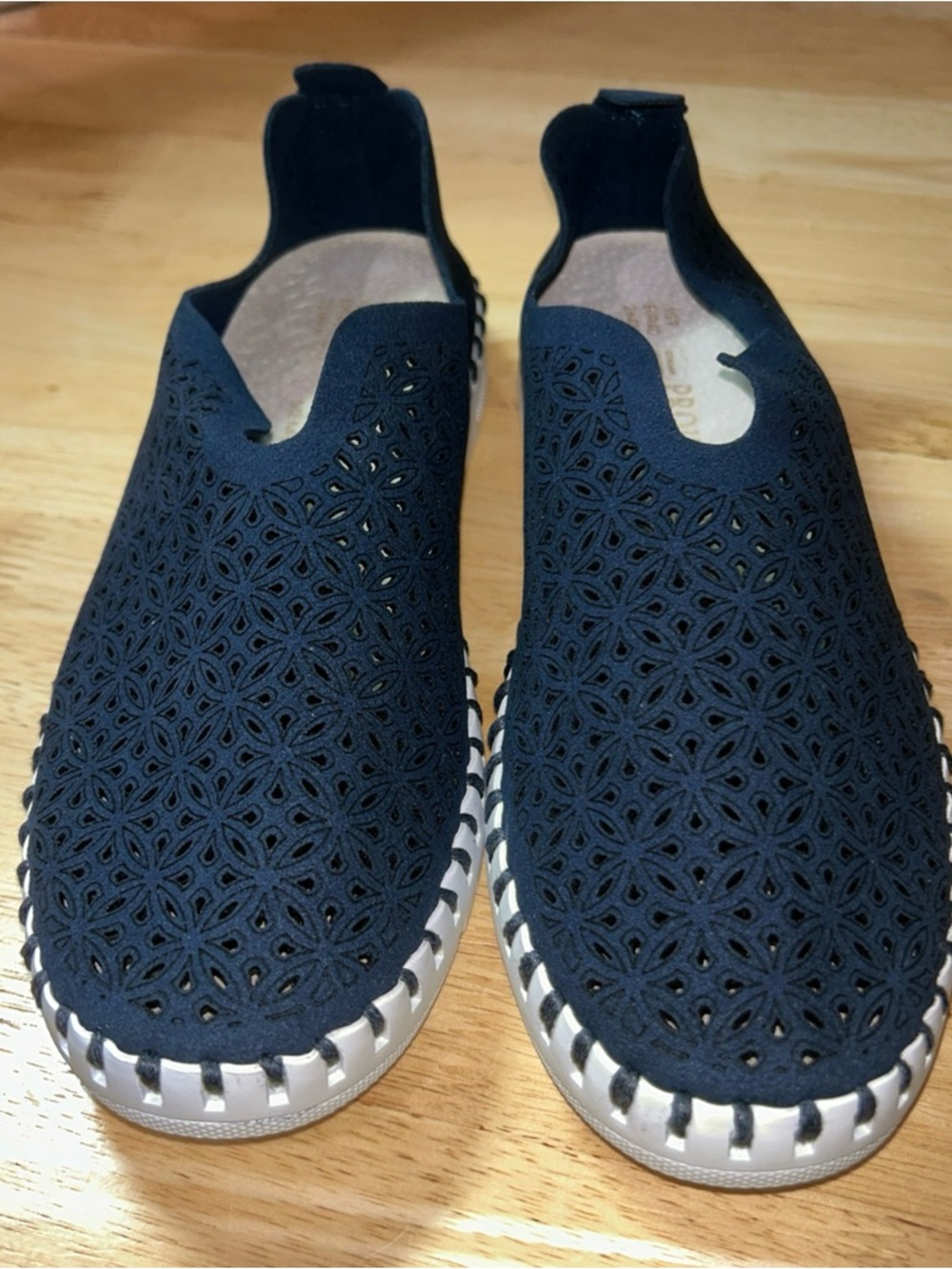 Project Cloud Womens Shoes Lightweight Summer Loafers Memory Foam Navy Size 9